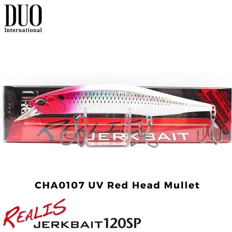 Duo Realis Jerkbait 120SP CPA0107 Red Head Mullet