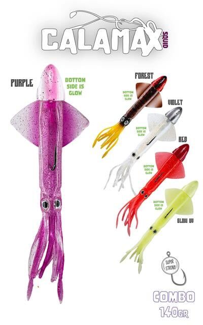 Fujin Calamax 140gr Combo Squid Silikon Yem