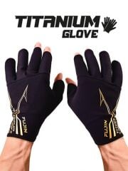 Fujin Pro Angler S24 Titanium Gloves Black Gold