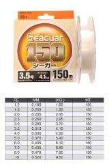 Seaguar 150 %100 Fluoro Carbon Misina 150mt