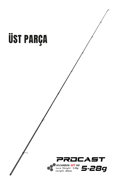 Fujin ProCast 265cm 5-28 gr #1 Üst Parça