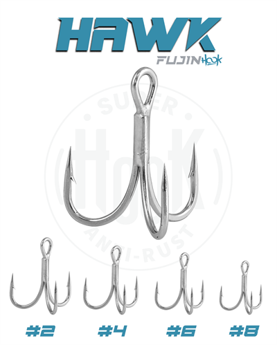 Fujin Hawk Süper Anti-Rust Üçlü Kanca