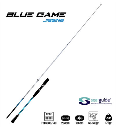 Fujin BlueGame Jigging 203cm 60-140gr Jig Kamışı