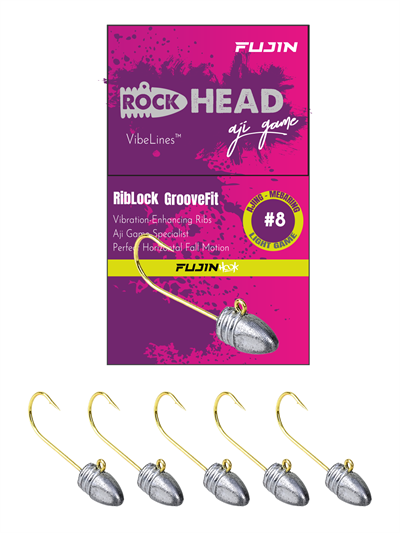 Fujin Rock-Head 8no Aji Game Jighead