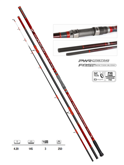 Trabucco Huracan FRX Surf 420cm 250gr Surf Olta Kamışı