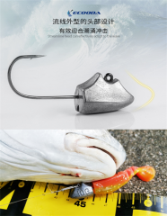 Ecooda Triangular Jighead Owner Hook #8