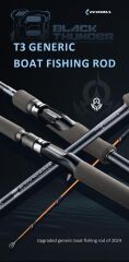 Ecooda Black Thunder 3 210cm 20-80g Boat-Tekne Kamışı