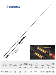 Ecooda GT-Fisher Rainbow 2 183cm 200-400gr Slow Jigging Kamışı