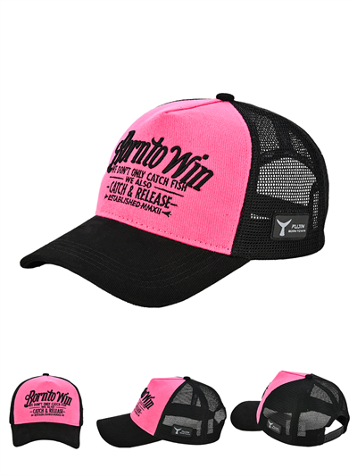 Fujin BTW Trucker Şapka Black Fuchsia