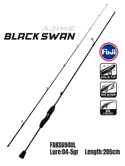 Fujin Ajime Black Swan 205cm 04-5gr Aji LRF Kamışı