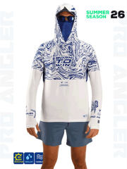 Fujin Pro Angler S26 Buff&Hoodie Izohips White Blue