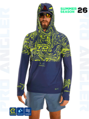 Fujin Pro Angler S26 Hooded Izohips Blue Green