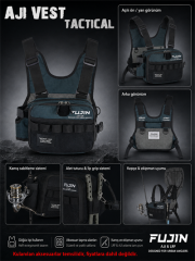Fujin Tactical Vest Indigo Balıkçı Çantası