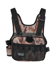 Fujin Tactical Vest Brown Camo Balıkçı Çantası