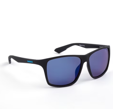 Shimano Eyewear Technium Matte Black & Blue Mirror