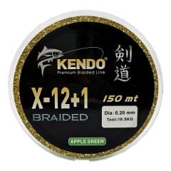 Kendo X-12+1 Braided 150m Apple Green Örgü İp
