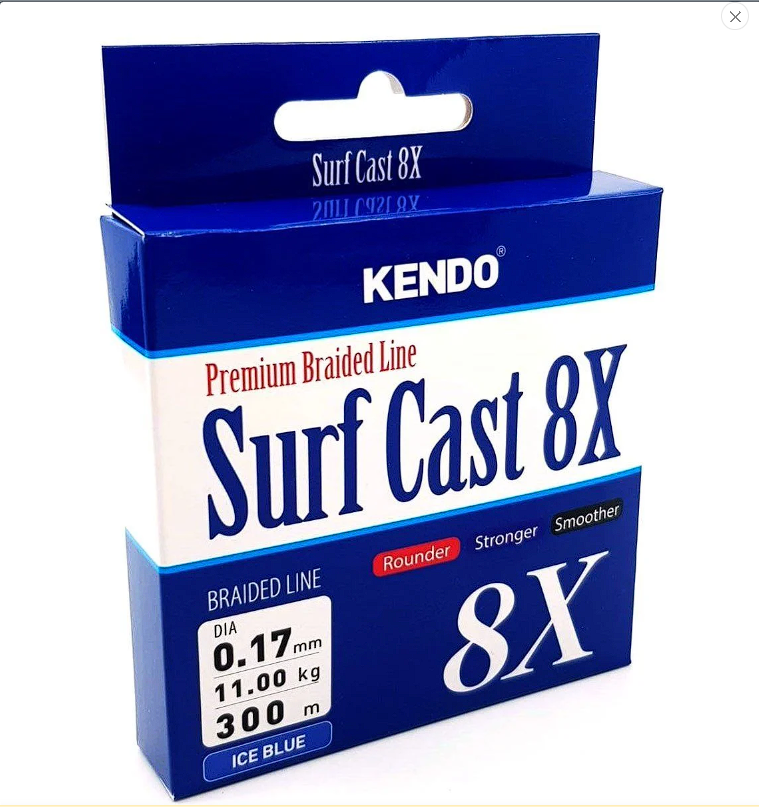 Kendo Surf Cast 8X Fighting 300 mt Örgü İp ( ICE BLUE) 0,15mm