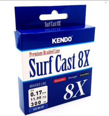 Kendo Surf Cast 8X Fighting 300 mt Örgü İp ( ICE BLUE) 0,15mm