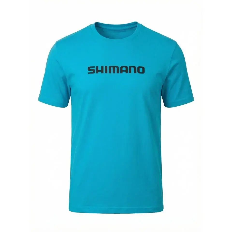 Shimano Mavi Levrek Baskılı T-Shirt