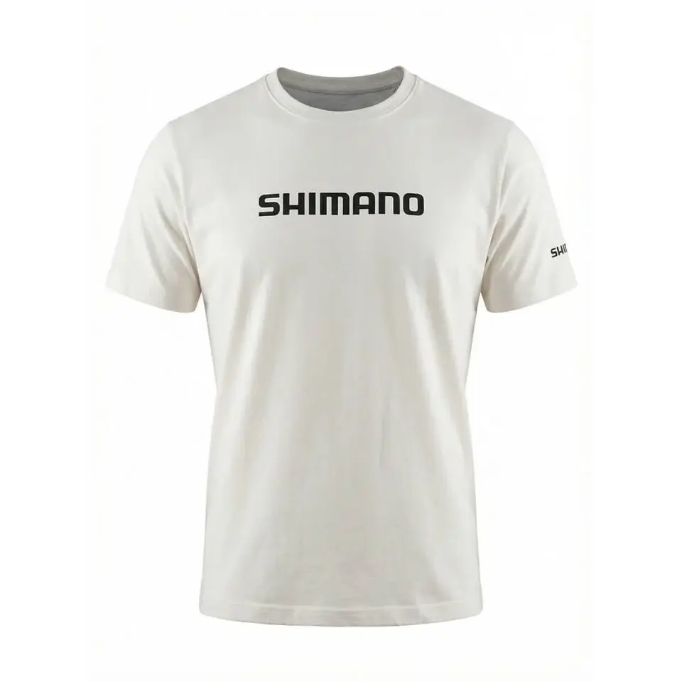 Shimano Ekru Levrek Baskılı T-Shirt